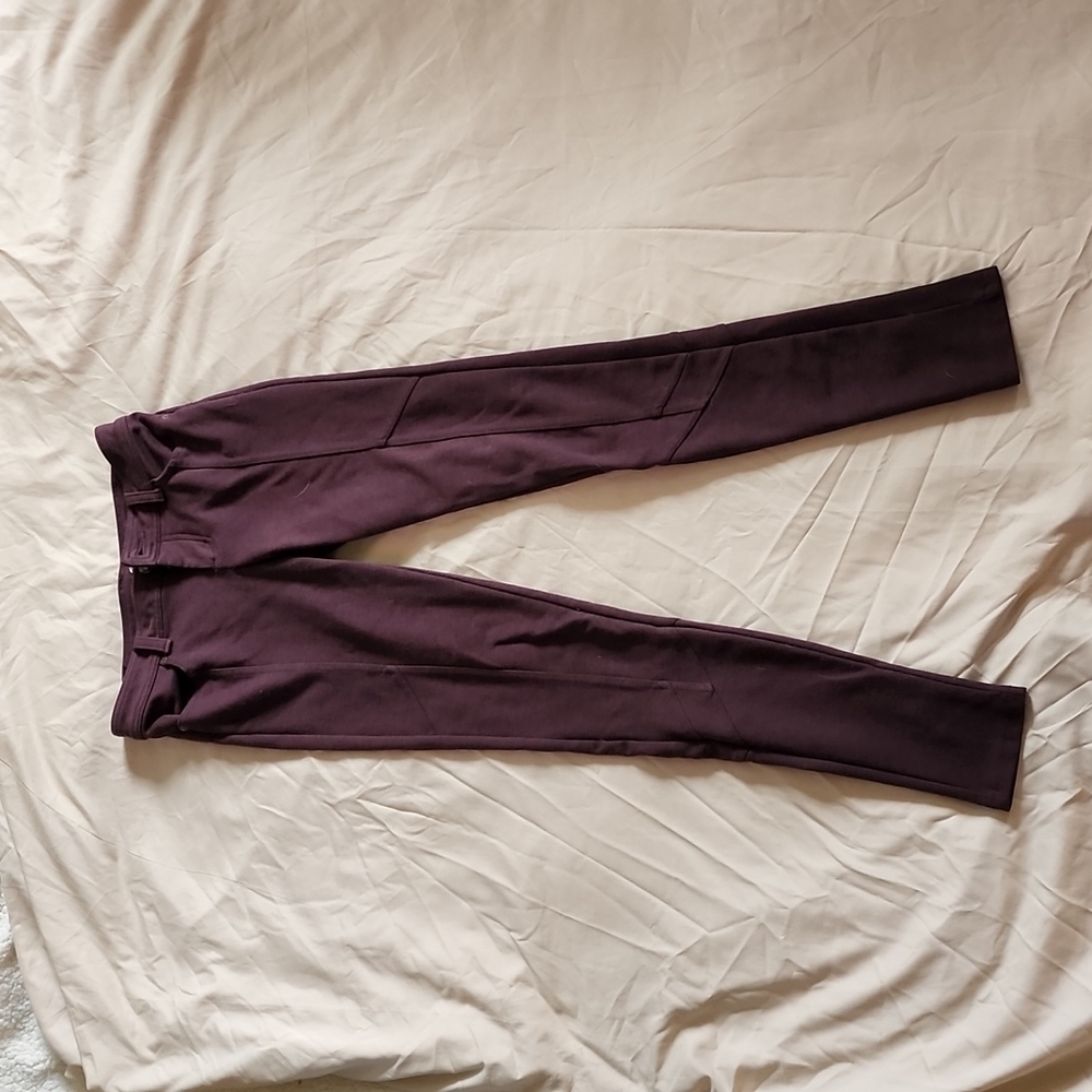 Purple skinny stretchy pants